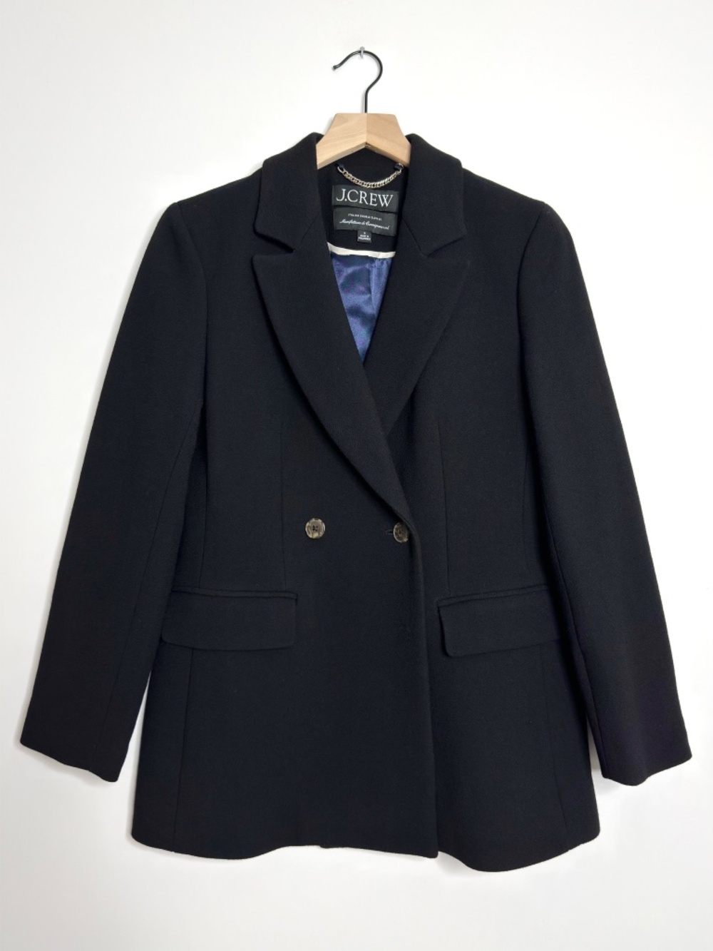 J. Crew Evening Blazer Jacket in Italian Double Cloth Wool